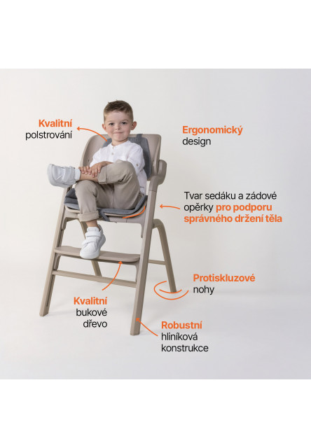 Set stolička Inpira + novorodenecký set + hojdacia základňa, Pistacio  Green