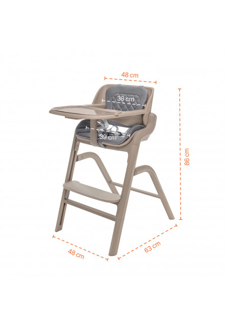 Set stolička Inpira + novorodenecký set, Berry Black