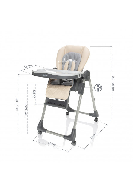 Jídelná stolička Monti 2, Diamond Green