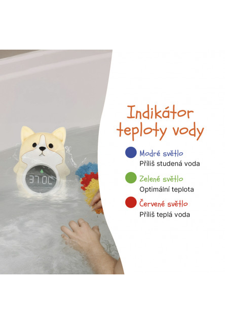 Silikónový digitálny teplomer 3v1, Dog