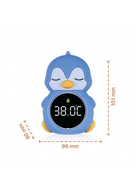Silikónový digitálny teplomer 3v1, Penguin
