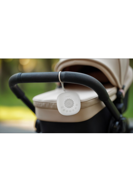 Prenosný usínací modul Premium s LED svetlom, bielym šumom a zvukmi, White