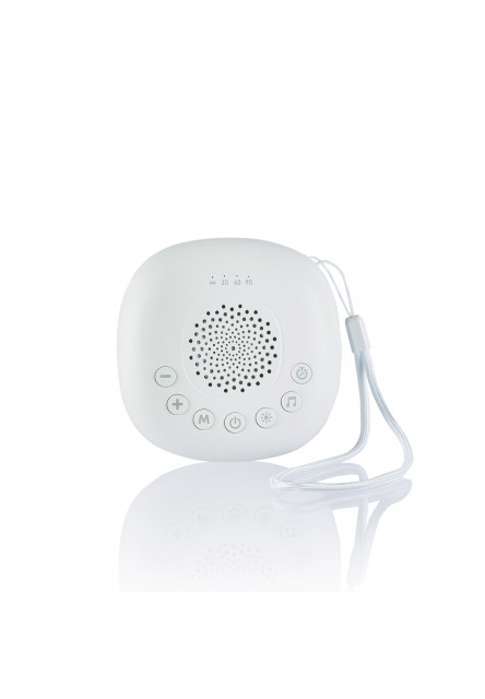 Prenosný usínací modul Premium s LED svetlom, bielym šumom a zvukmi, White