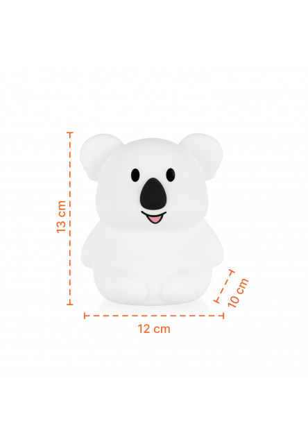 Silikónová nočná LED lampa veľkosť M, Koala