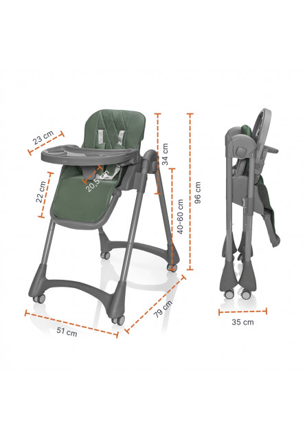 Jídelná stolička Primo, District Green