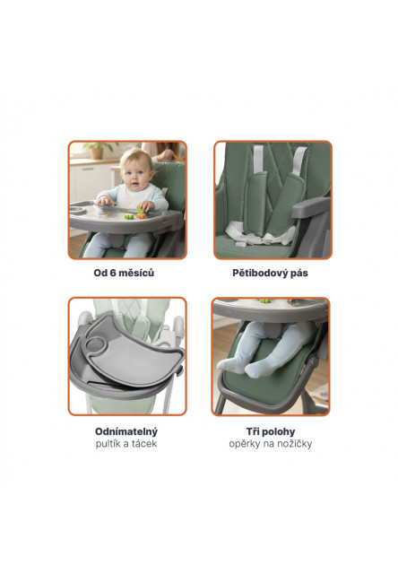 Jídelná stolička Primo, Light Grey