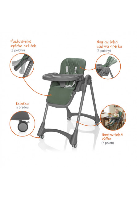 Jídelná stolička Primo, Light Grey