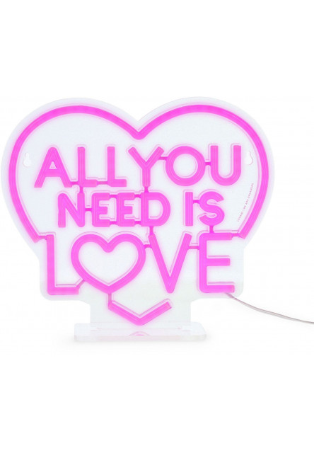 LED nápis s neónovým efektom Legami It's A Sign - All You Need Is Love