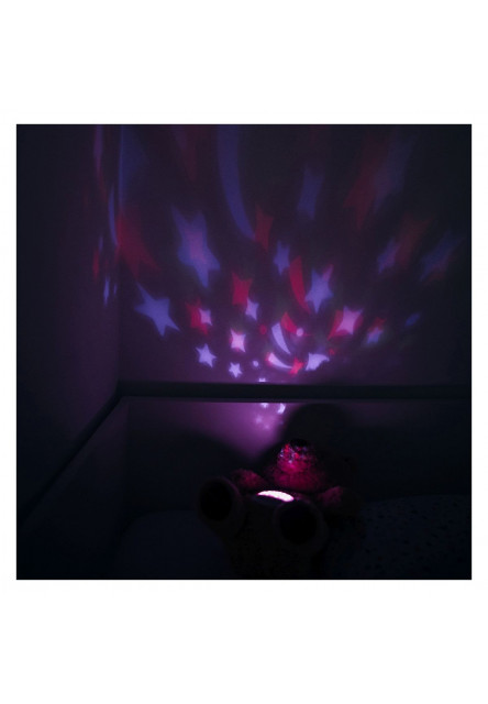 Free2Play Usínáček s hudbou a světelnou projekcí Teddy Bear