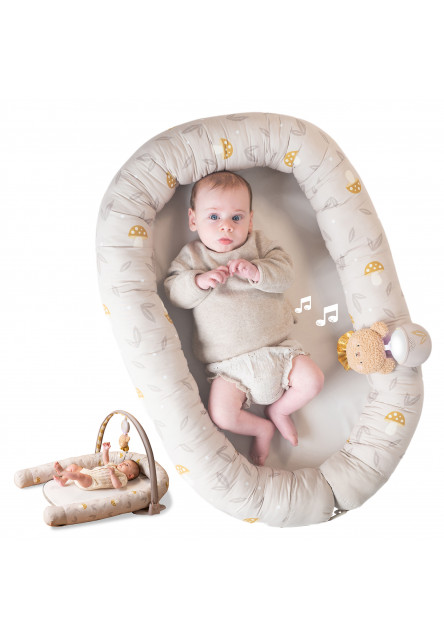 Hnízdo pro miminko s hrazdou Little Explorer