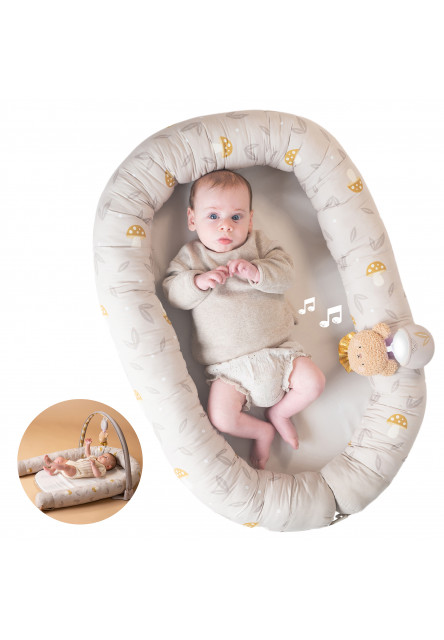 Hnízdo pro miminko s hrazdou Little Explorer