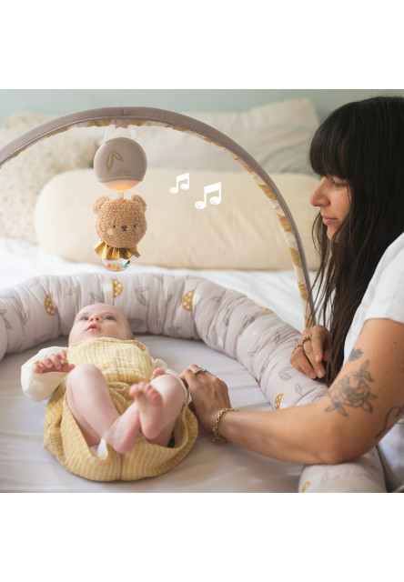 Hnízdo pro miminko s hrazdou Little Explorer