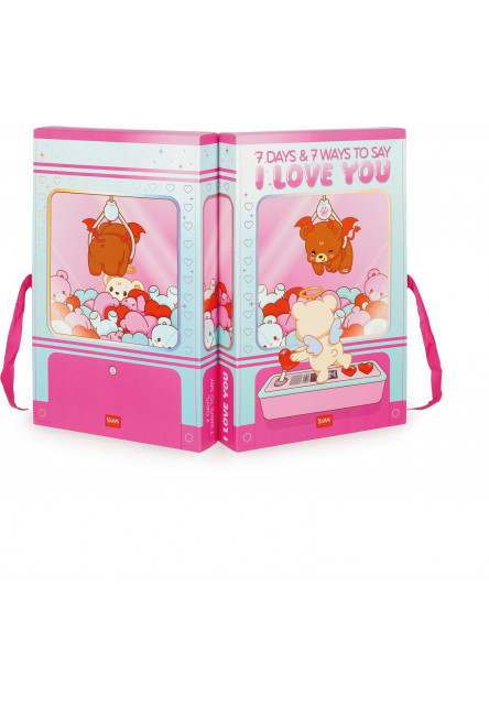 Box so 7 prekvapeniami Legami - 7 dní, 7 spôsobov, ako povedať „Milujem ťa“ - Love