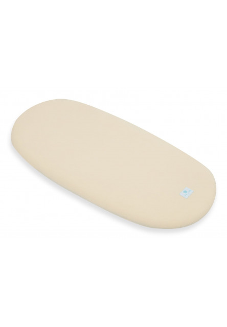 Prostěradlo Ahojbaby z organické bavlny do kočárku, košíku a kolébky Caffe Latte béžové