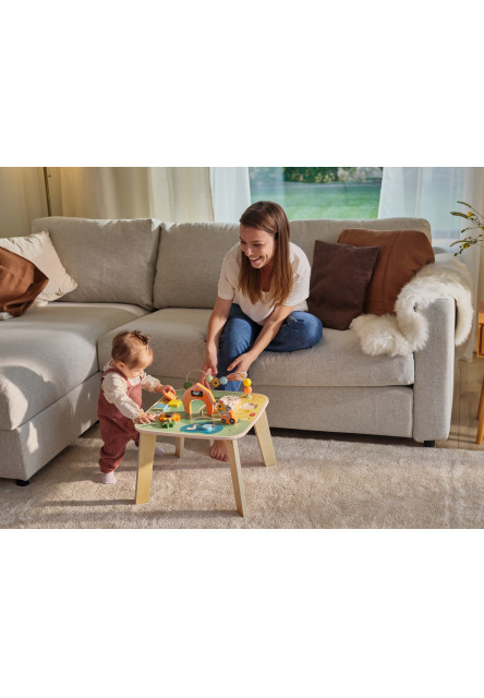 Stolek s aktivitami dřevěný Farmers Funday