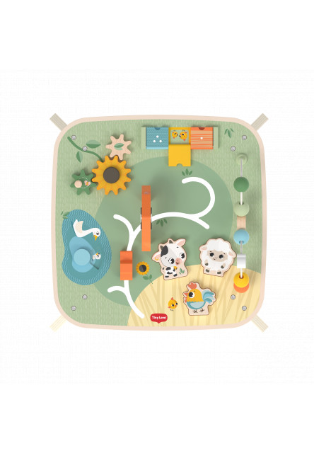 Stolek s aktivitami dřevěný Farmers Funday