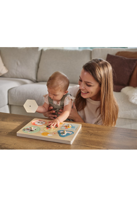 Puzzle se zvuky dřevěné Farmers Funday