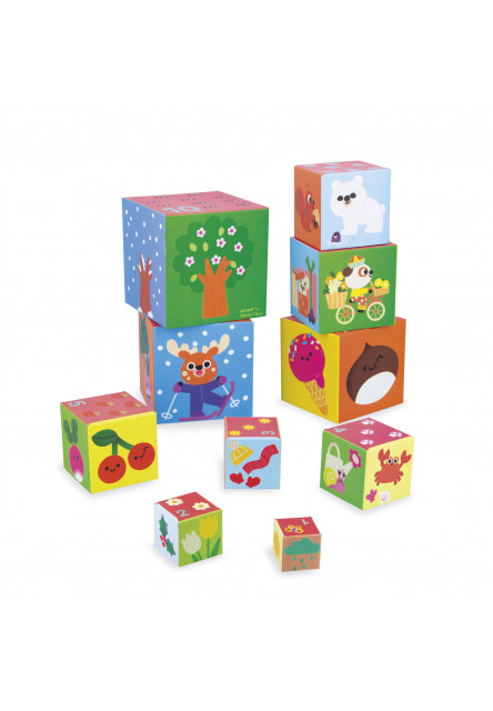 Skladacia pyramída z kartónu Štyri ročné obdobia