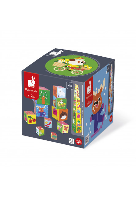 Skladacia pyramída z kartónu Štyri ročné obdobia