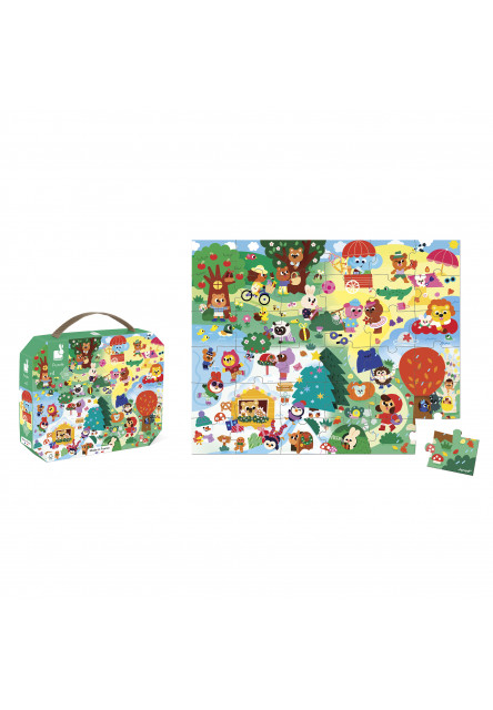 Puzzle v kufríku Štyri ročné obdobia 36 ks