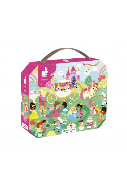 Puzzle v kufríku Princezné 36 ks