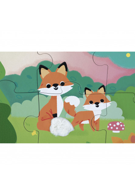 Dotykové senzorické puzzle Les