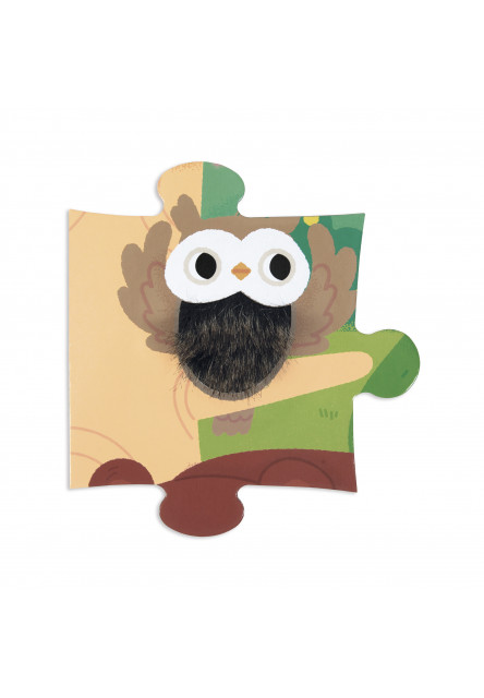 Dotykové senzorické puzzle Les