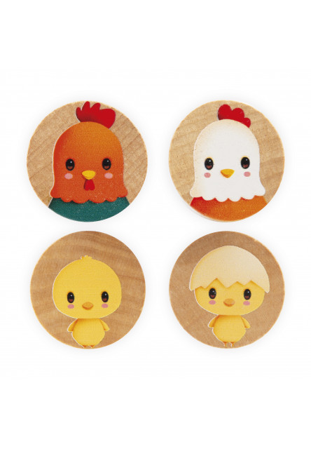 Farma Sada drevených kociek v praktickom súdku 56 ks