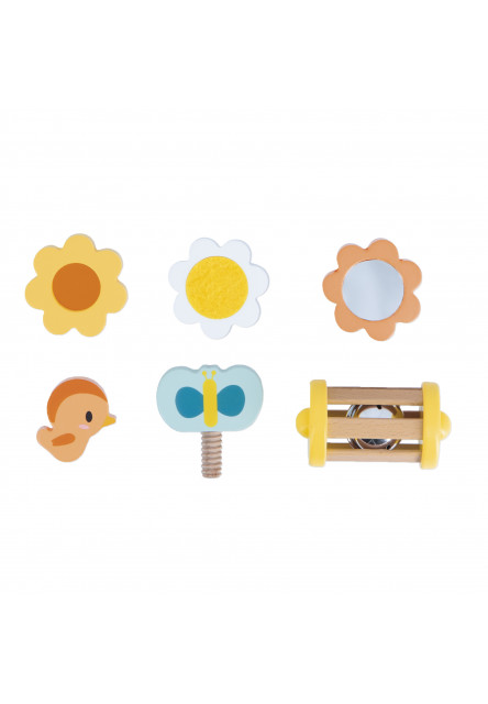 Farma Drevená motorická hračka Ovečka s mnohými aktivitami