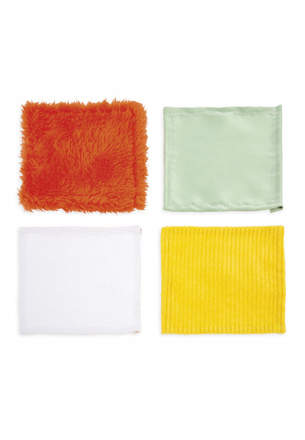 Pure Drevené triedenie tvarov s látkami