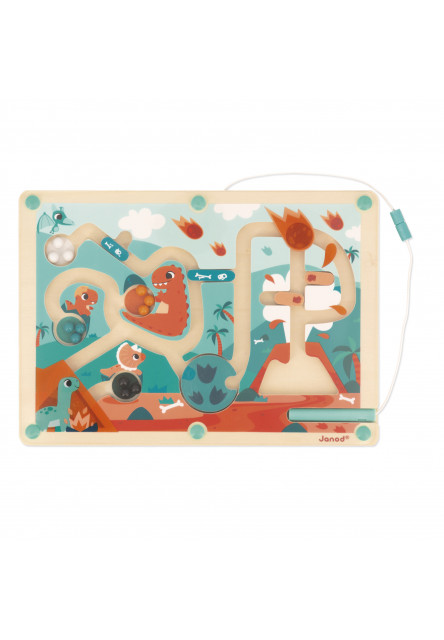 Dino Magnetický labyrint s perom Dinosaury