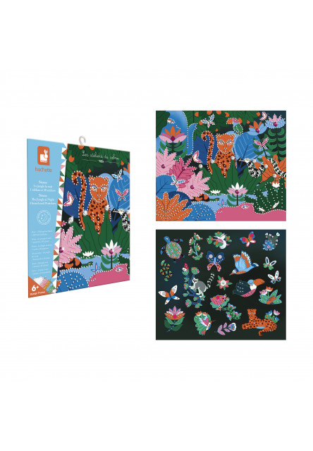 Atelier Kreatívna sada Mini Džungľa v noci Štrasové kamienky