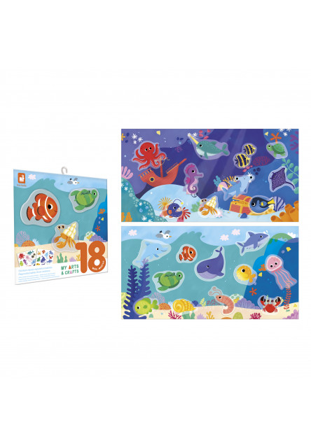 My arts&crafts Mini Znovupoužiteľné nálepky More od 18 mesiacov