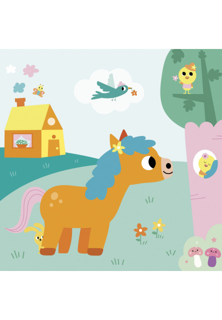 My arts&crafts Mini Zamatové omaľovánky Farma od 18 mesiacov