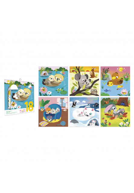 My arts&crafts Mini Zamatové omaľovánky Chutné zvieratká od 18 mesiacov