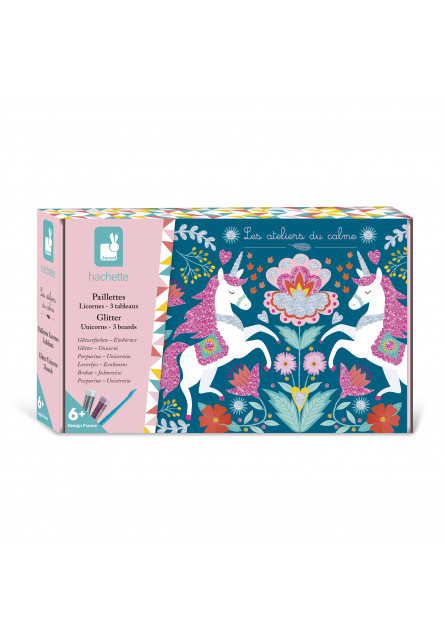 Atelier Kreatívna sada Midi Jednorožci Trblietavé piesky