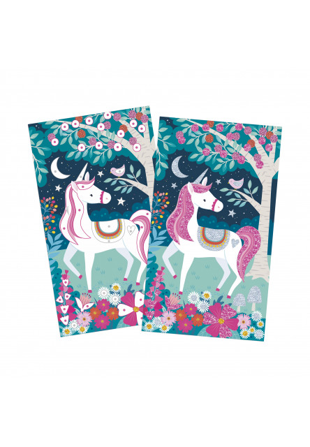 Atelier Kreatívna sada Midi Jednorožci Trblietavé piesky
