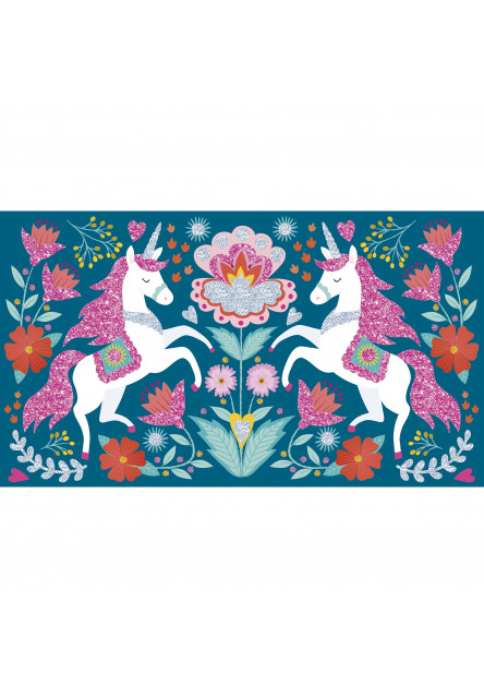 Atelier Kreatívna sada Midi Jednorožci Trblietavé piesky