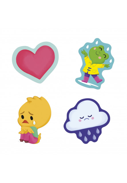 Stickers Samolepky Emócie 100 ks