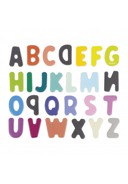 Magnetky na tabuľu Abeceda 52 ks