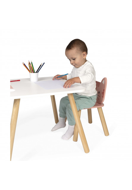 Drevená stolička pre deti Mačička