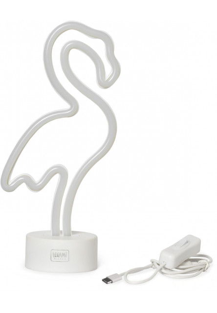 Dekoračné svetlo Legami It'S A Sign - Neon Effect Led Lamp - Flamingo