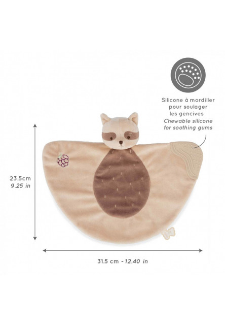 Grignoti Mojkáčik so silikónovým hryzátkom Medvedík mýval v darčekovej krabičke