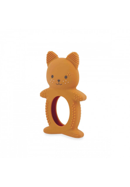 Grignoti Silikónové hryzátko s chaldiacim efektom Veverička