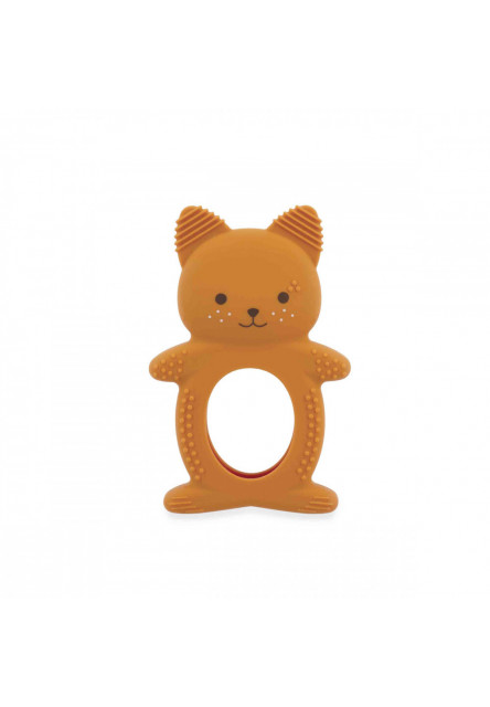 Grignoti Silikónové hryzátko s chaldiacim efektom Veverička