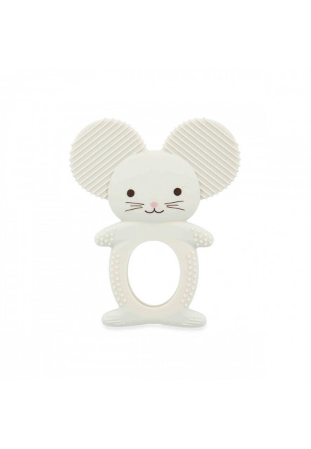 Grignoti Silikónové hryzátko s chaldiacim efektom Myška