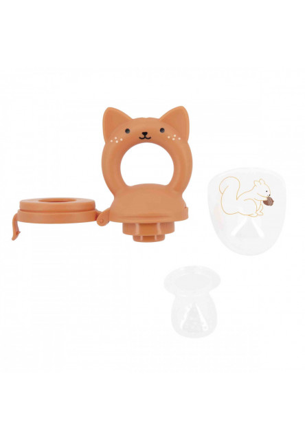 Grignoti Sada pre prvé príkrmy - Podbradník a cumlík na papanie kašičiek