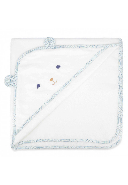 Petit Calme Kúpacia sada pre bábätká s osuškou a jemnou kefkou na česanie