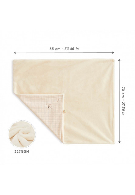 Intemporel Jemná látková deka pre bábätká vhodná aj do autosedačky