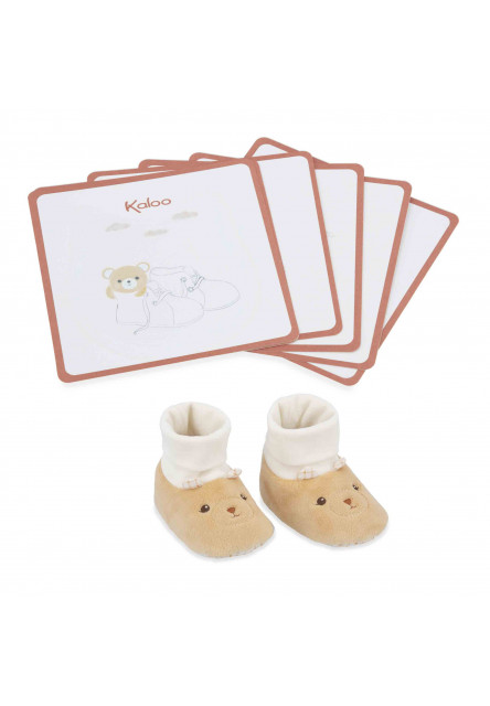 Intemporel Darčeková sada na oznámenie tehotenstva s papučkami a 6 kartičkami